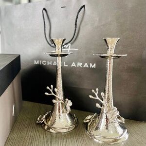 Michael Aram Cnadleholder, set of 2